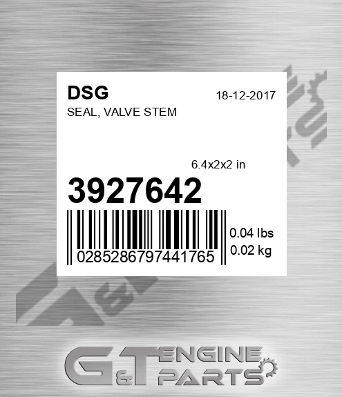 3927642 Seal, Valve Stem