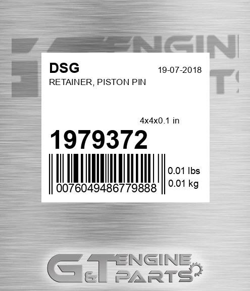 1979372 Retainer, Piston Pin
