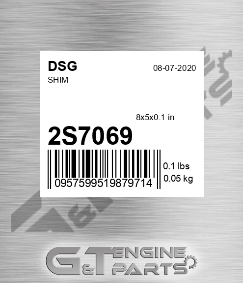 2S7069 DSG Shim