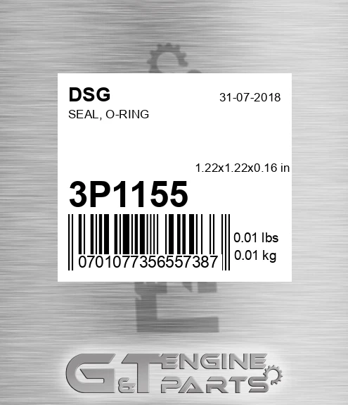 3P1155 Seal, O-ring