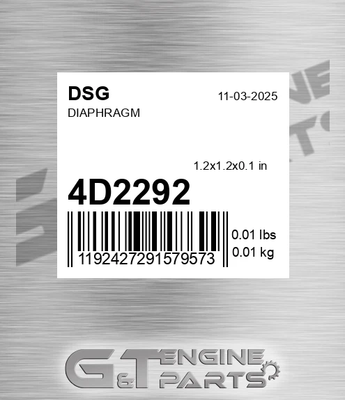 4D2292 DSG Diaphragm