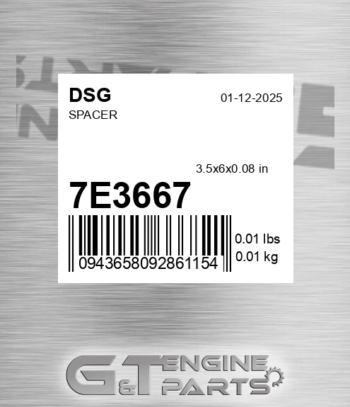 7E3667 Spacer