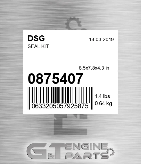 0875407 DSG Seal Kit