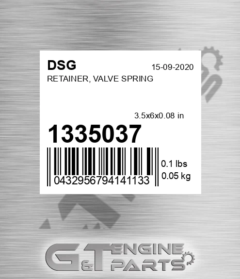 1335037 Retainer, Valve Spring