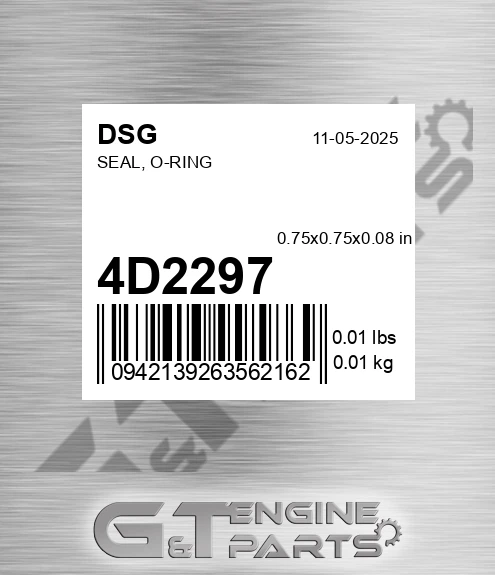4D2297 DSG Seal, O-ring
