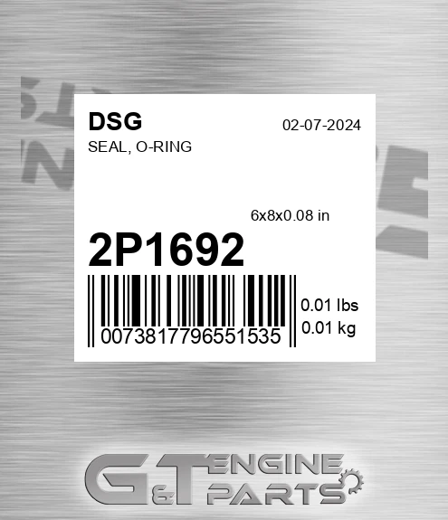 2P1692 Seal, O-ring