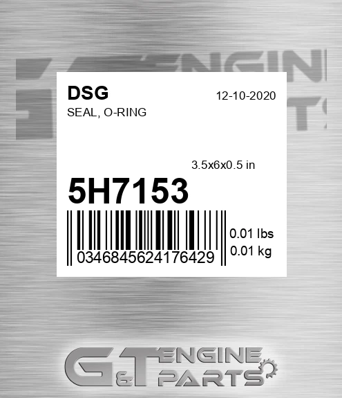 5H7153 Seal, O-ring