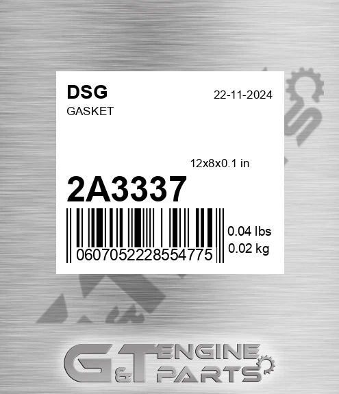 2A3337 DSG Gasket