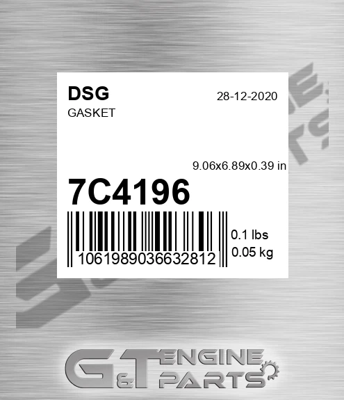 7C4196 DSG Gasket