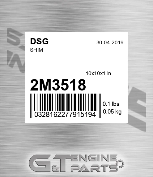 2M3518 DSG Shim