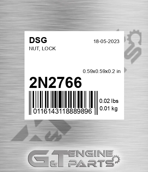 2N2766 Nut, Lock