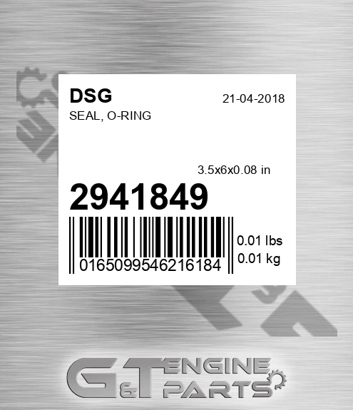 2941849 Seal, O-ring