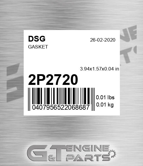 2P2720 DSG Gasket
