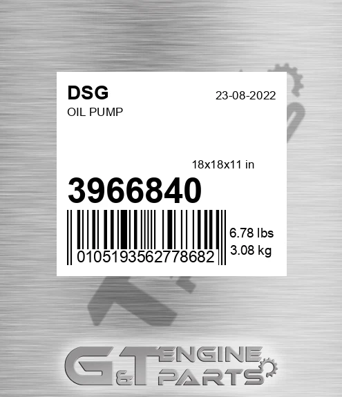3966840 DSG Oil Pump