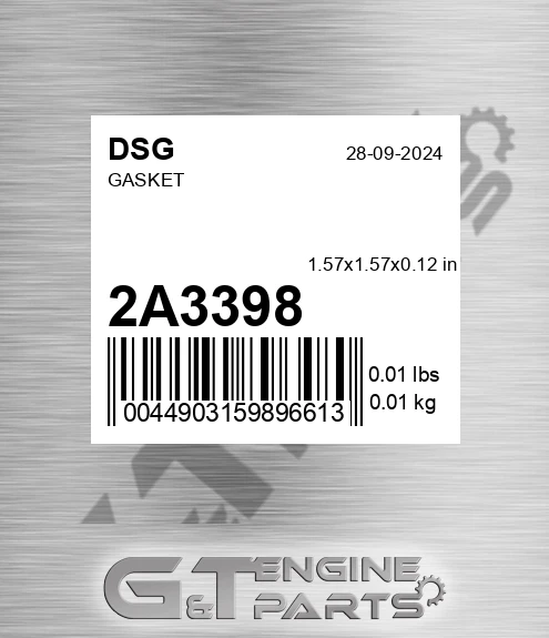 2A3398 DSG Gasket