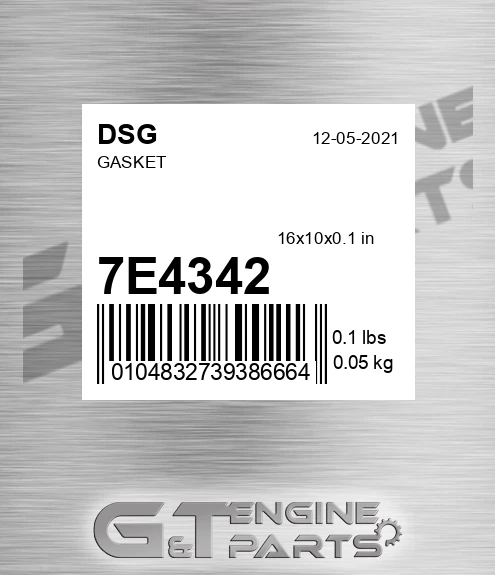 7E4342 Gasket