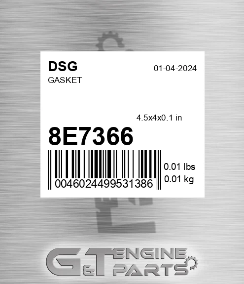 8E7366 Gasket