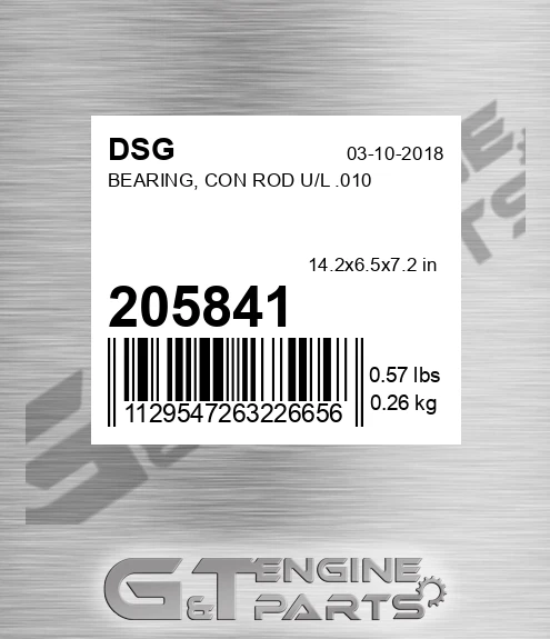 205841 Bearing, Con Rod U/l .010