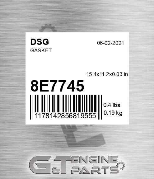8E7745 Gasket