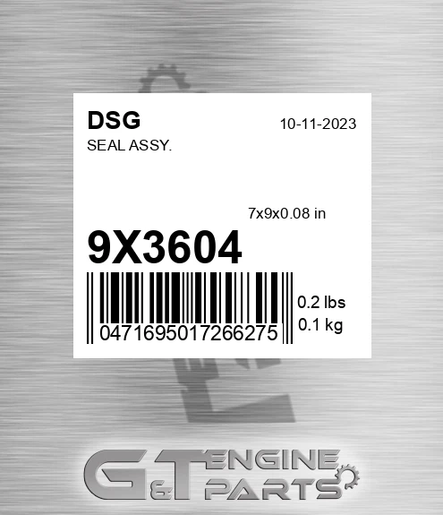 9X3604 Seal Assy.