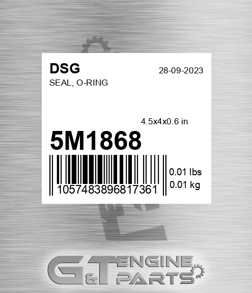 5M1868 Seal, O-ring