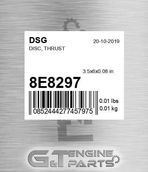 8E8297 Disc, Thrust