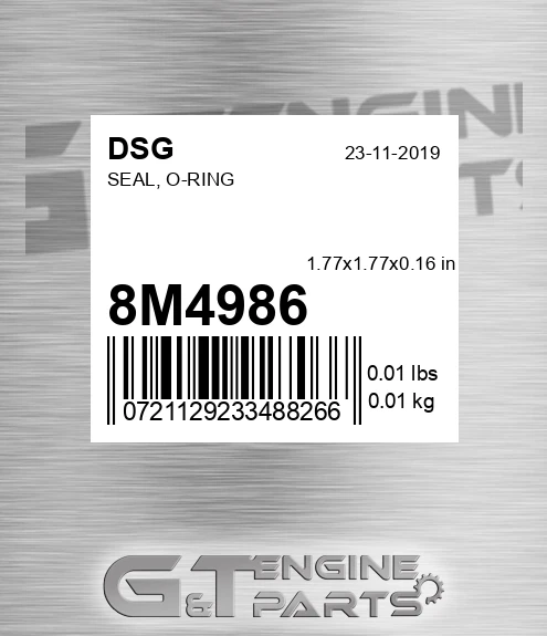 8M4986 DSG Seal, O-ring