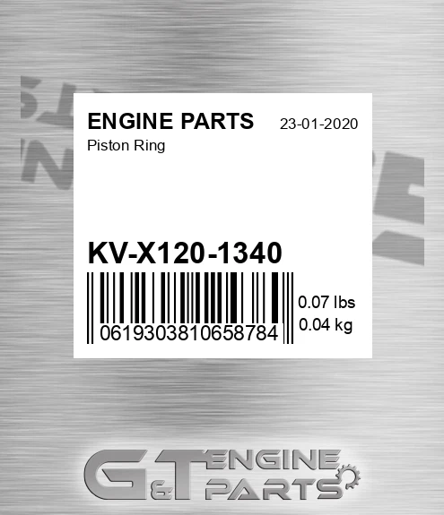 KV-X120-1340 Piston Ring for ENGINE PARTS