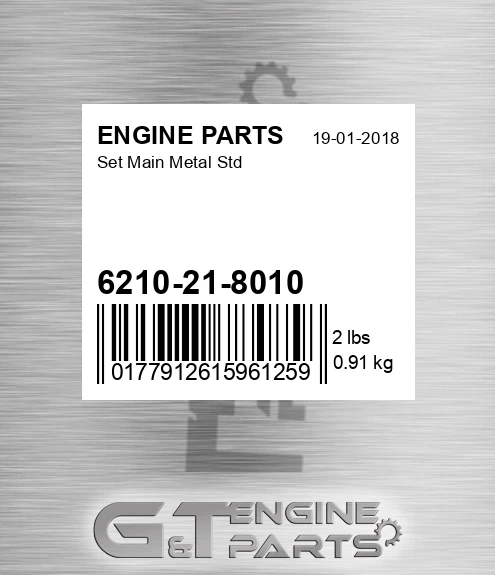 6210-21-8010 Set Main Metal Std