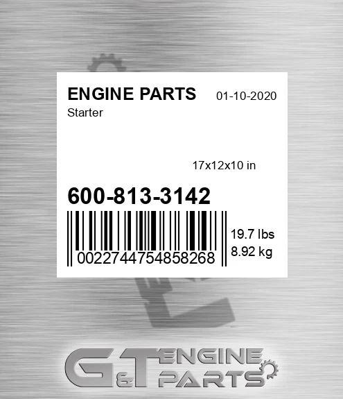 600-813-3142 Starter for ENGINE PARTS