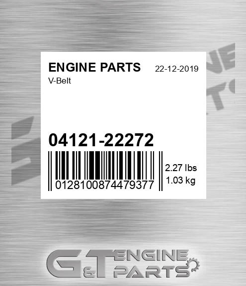 04121-22272 V-belt for ENGINE PARTS