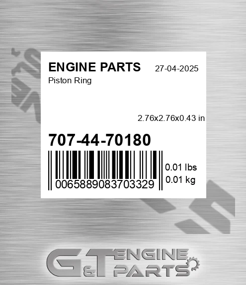 707-44-70180 Piston Ring