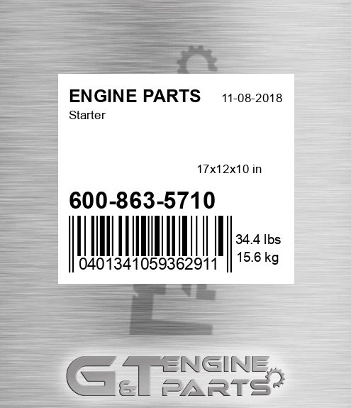 600-863-5710 Starter