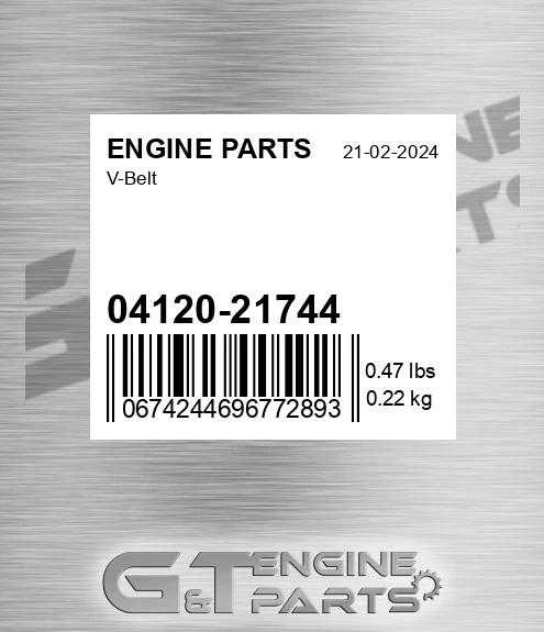 04120-21744 V-belt for ENGINE PARTS
