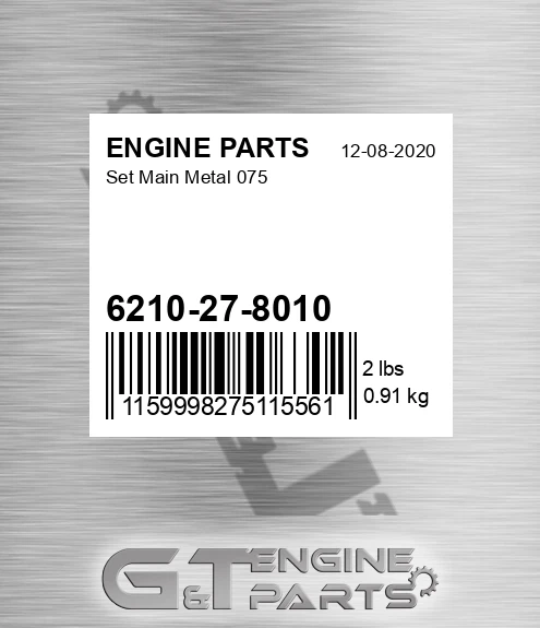 6210-27-8010 Set Main Metal 075