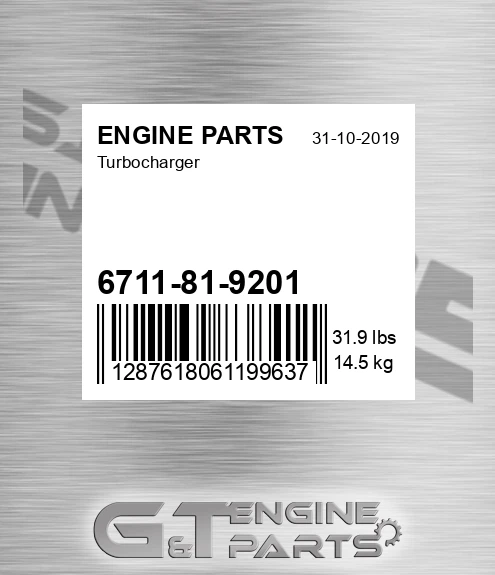 6711-81-9201 Turbocharger