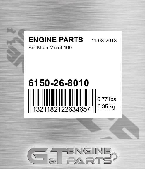 6150-26-8010 Set Main Metal 100