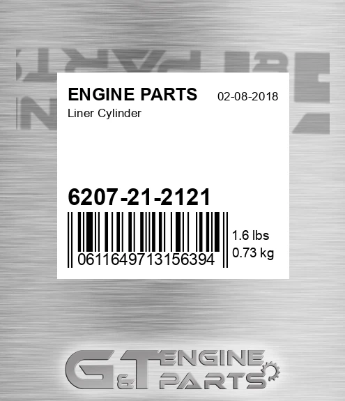 6207-21-2121 Liner Cylinder