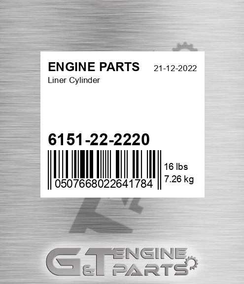 6151-22-2220 Liner Cylinder