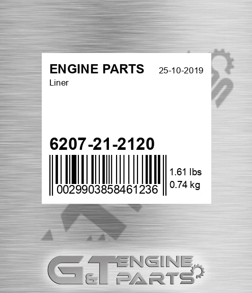 6207-21-2120 Liner for ENGINE PARTS