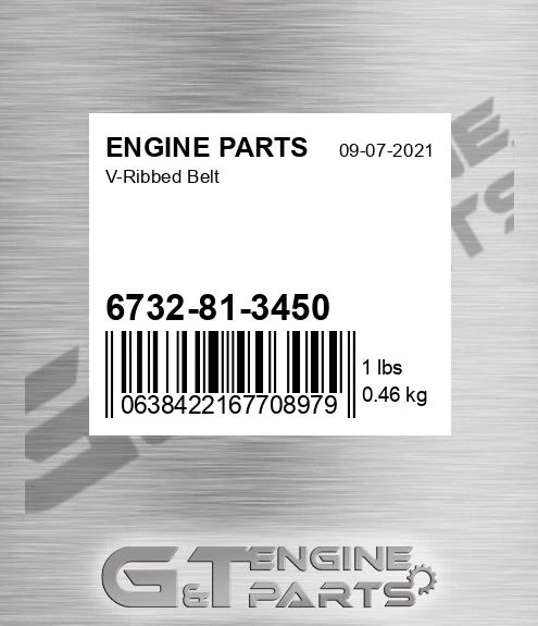6732-81-3450 V-ribbed Belt for ENGINE PARTS