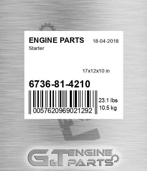 6736-81-4210 Starter for ENGINE PARTS