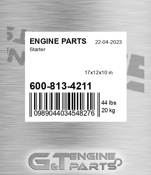600-813-4211 Starter for ENGINE PARTS