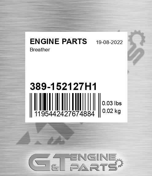 389-152127H1 Breather for ENGINE PARTS