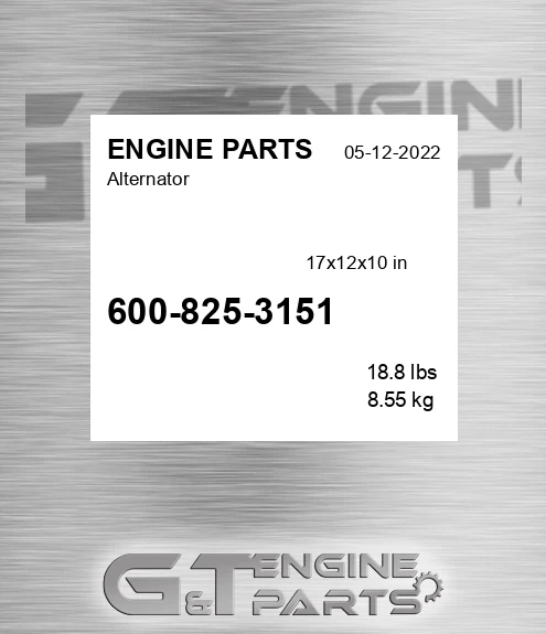 600-825-3151 Alternator