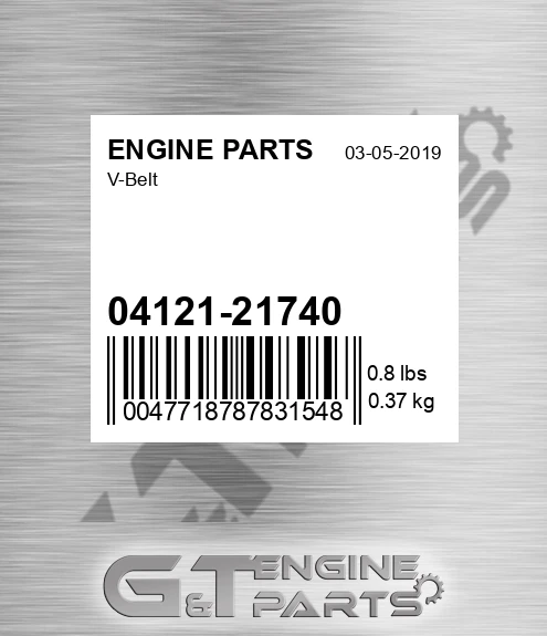 04121-21740 V-belt