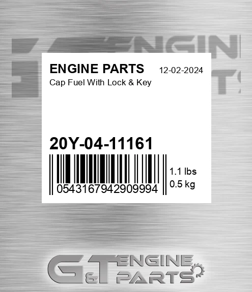 20Y-04-11161 Cap Fuel With Lock & Key