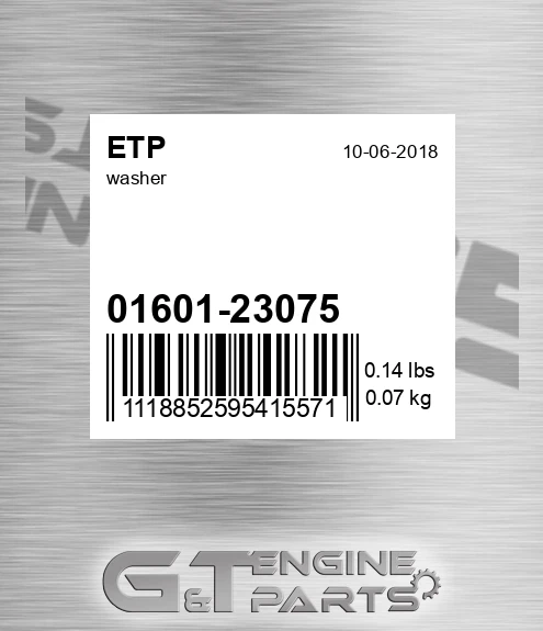 01601-23075 Washer for ETP