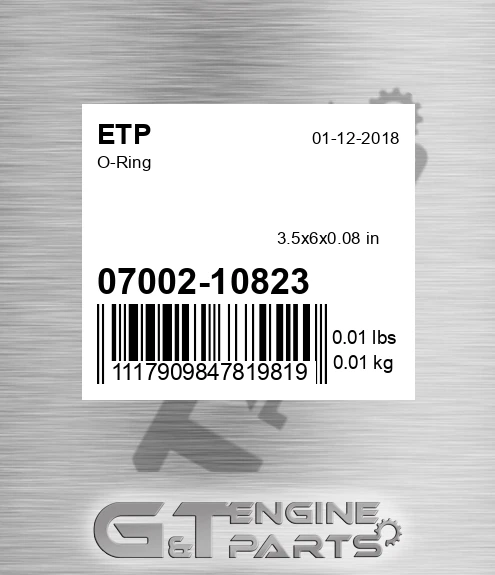 07002-10823 O-ring