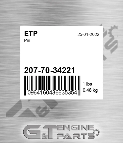 2077034221 Pin for ETP